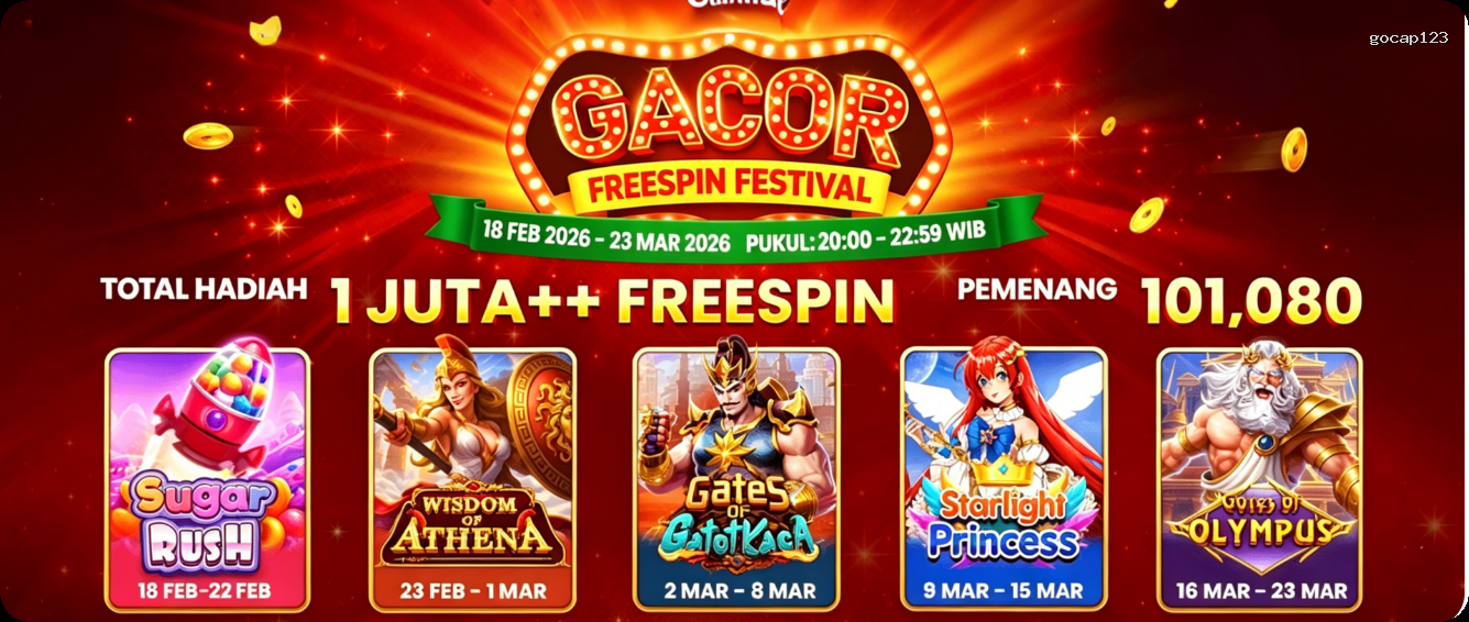 Login gocap123 Sekarang Bonus Melimpah